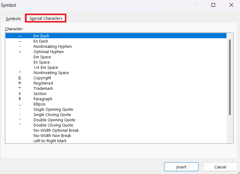 Insert Copyright Symbol in Excel