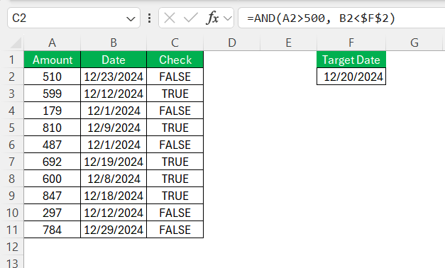 AND, OR, XOR, and NOT Functions in Excel