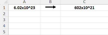 Convert Numbers to Scientific Notation in Excel