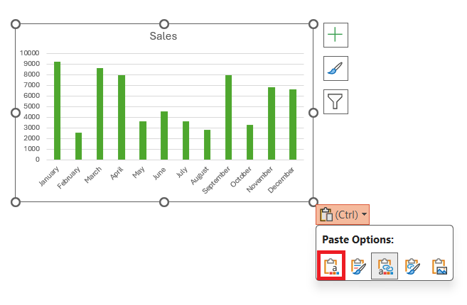 how to link an excel chart to powerpoint