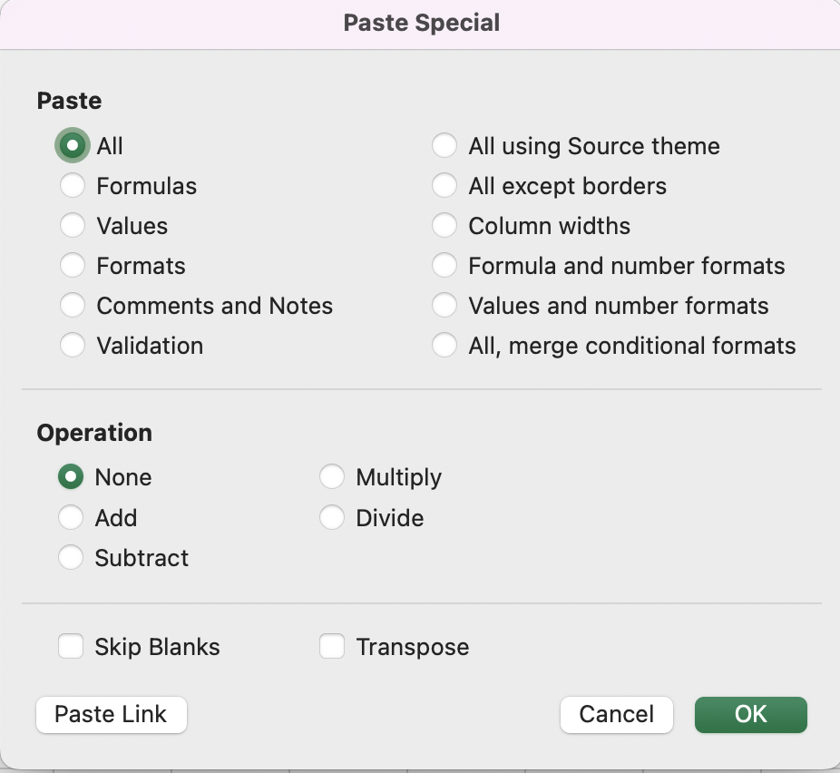 How to Cut Copy Paste in Mac Excel