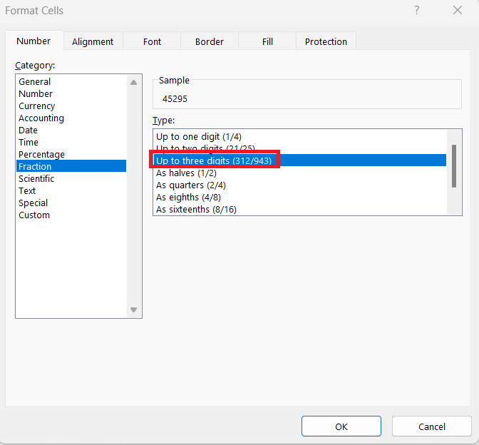 Add 1/4 and 2/3 as Fraction in Excel