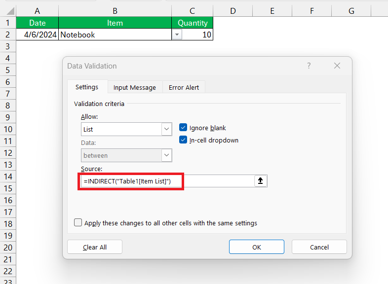 How to Edit Drop Down List in Excel
