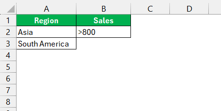 Advanced Filter in Excel