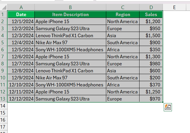 Advanced Filter in Excel