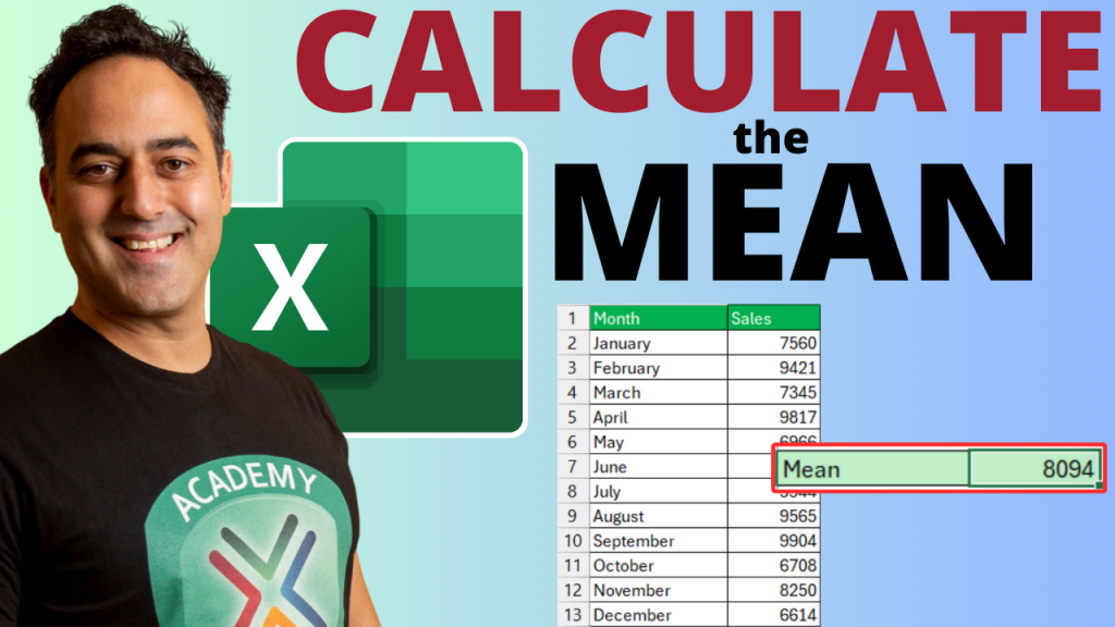 Calculate mean