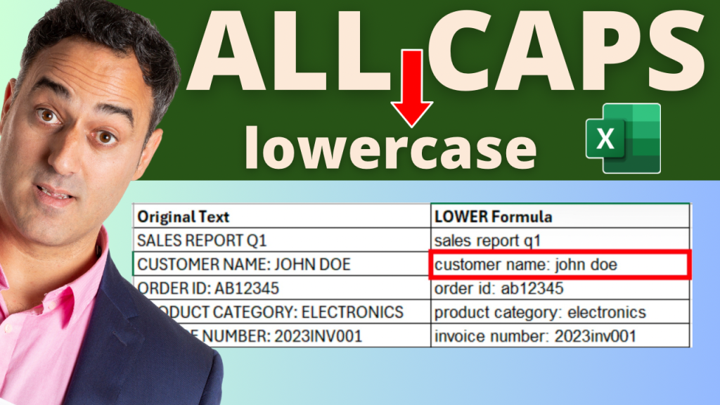 Caps to lowercase