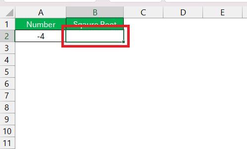 Square Root of a Negative Number
