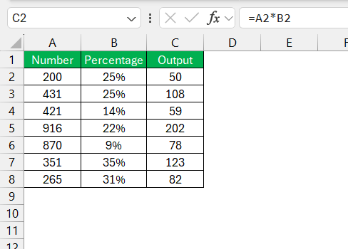 How to Multiply Percentages in Excel