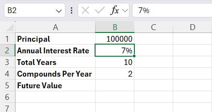 Compound Interest Semiannually