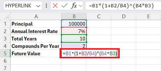 Compound Interest Semiannually