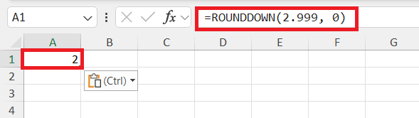 What is a Whole Number in Excel