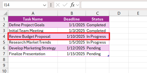 How to Add a Row in Excel