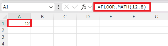 FLOOR.MATH in Excel