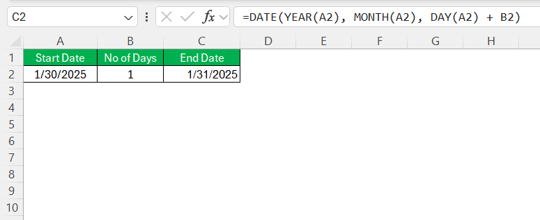 Add a Day to a Date