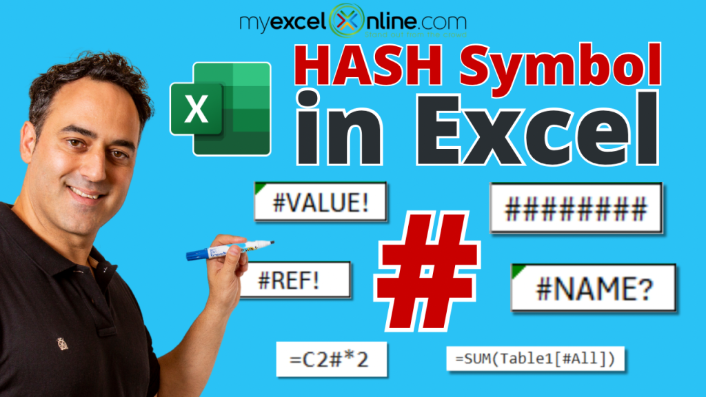 Hash symbol in excel