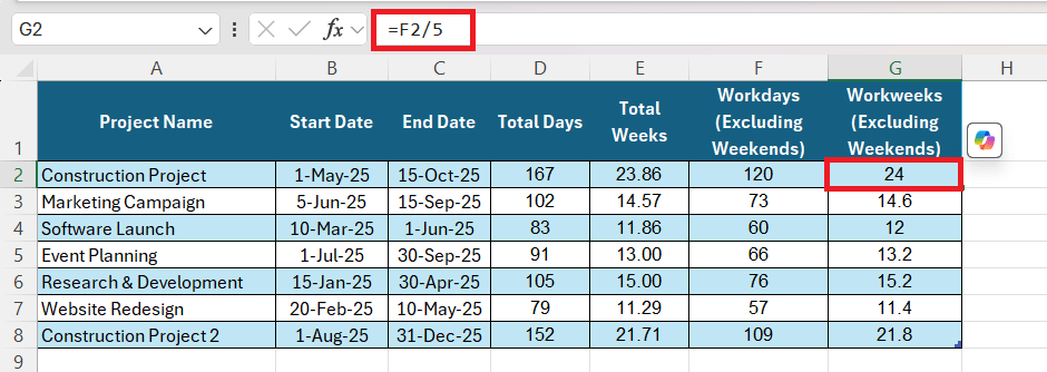 How Many Weeks Between Two Dates