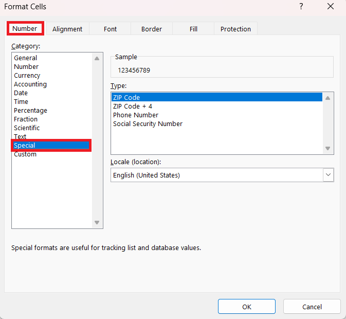 Social Security Number Format