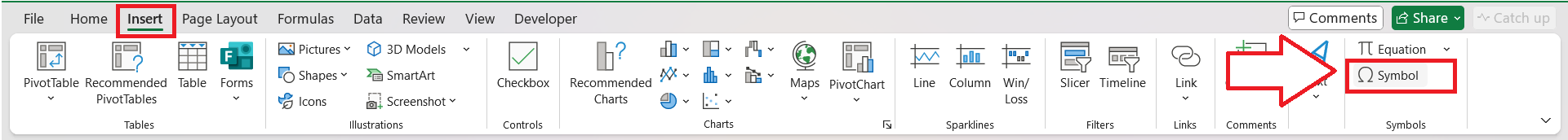Registered Mark Character in Excel