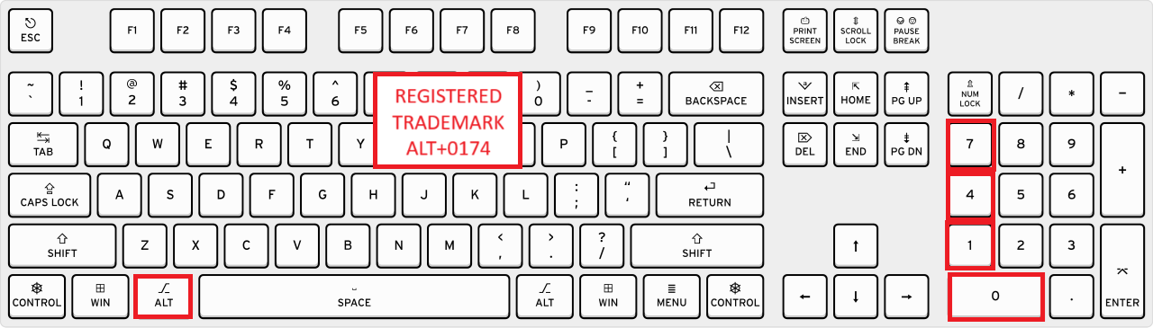 Registered Mark Character in Excel