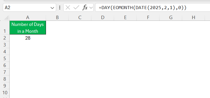 How many days in a Month