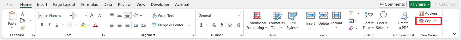 Search and Import Data with Copilot
