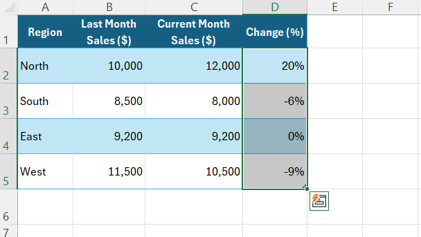 Add Arrows in Excel