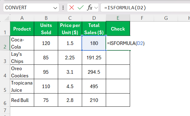 Contains in Excel