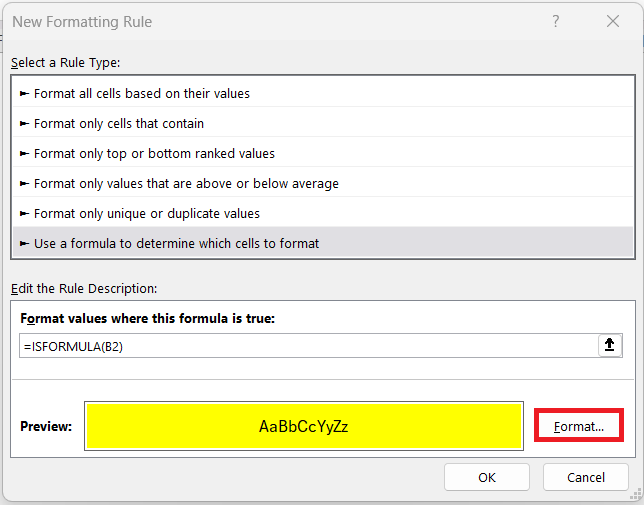 Contains in Excel