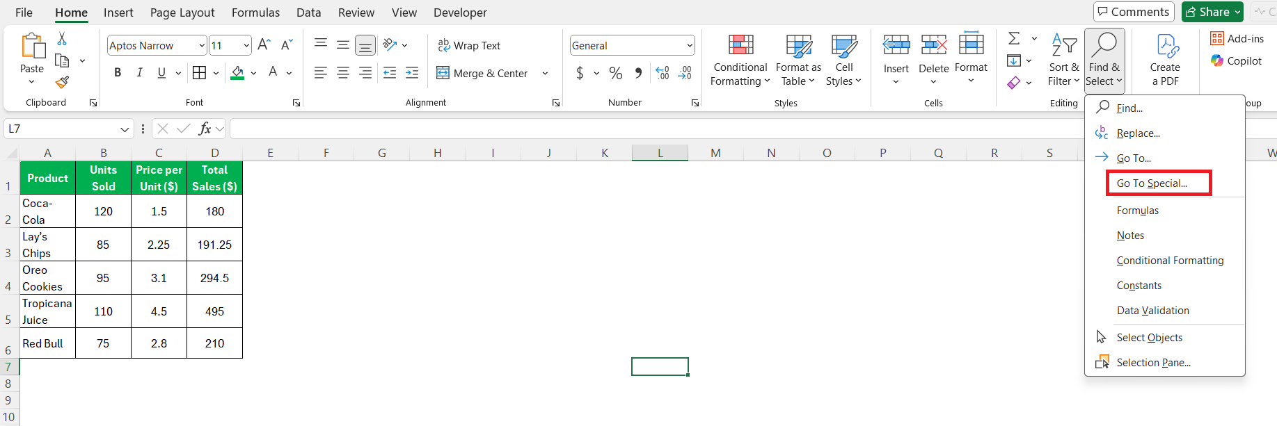 Contains in Excel