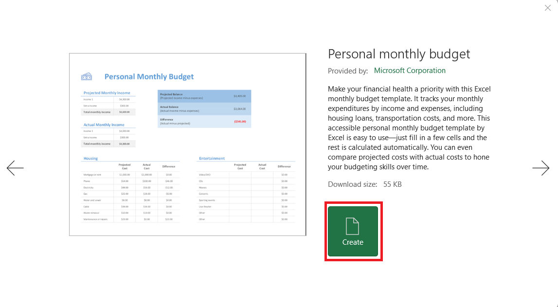 Excel Workbook