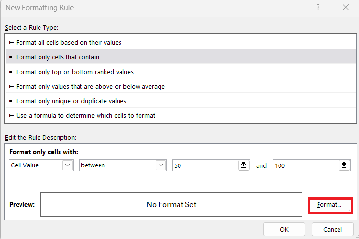 Multiple Conditions in Conditional Formatting