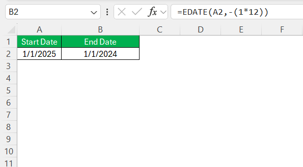 Subtract a Date