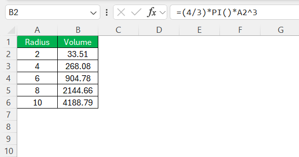 Volume of a Sphere