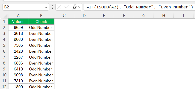 Even and Odd Numbers
