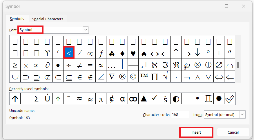 Less Than or Equal to in Excel