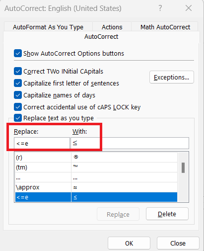 Less Than or Equal to in Excel