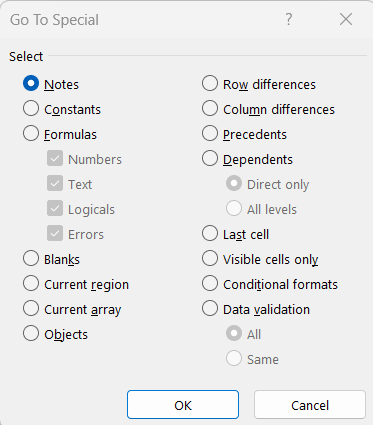 Edit Data Table in Excel