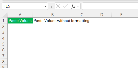 Paste Without Formatting