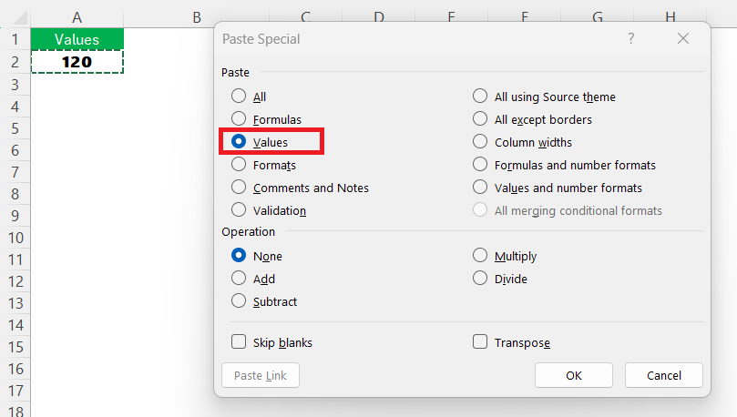 Paste Shortcut