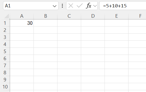 Add Cells in Excel
