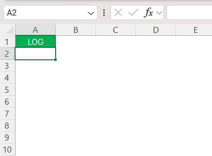Excel LOG Function