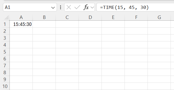 Time Formula
