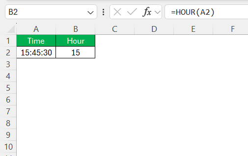 Time Formula