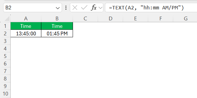Time Formula