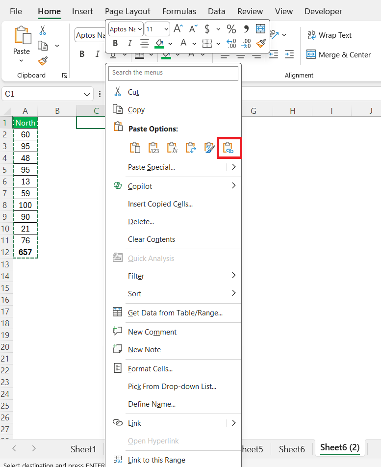How to Paste in Excel