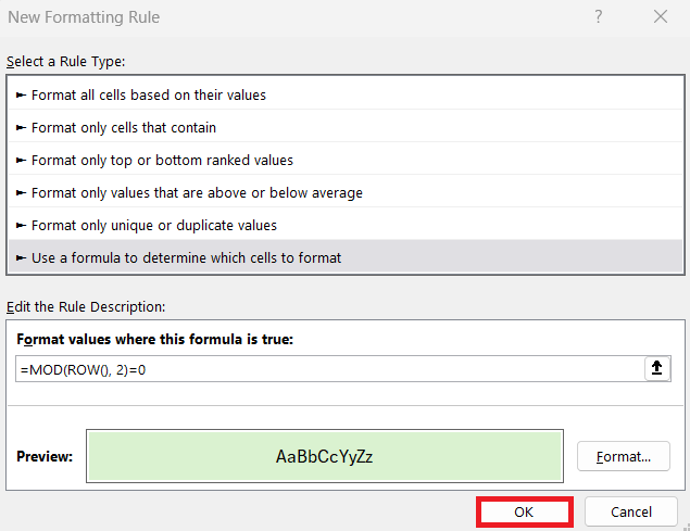 Excel Rows Function