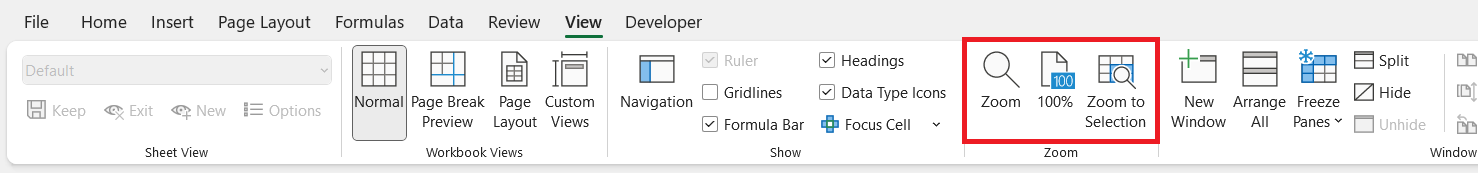 How to Zoom Out in Excel