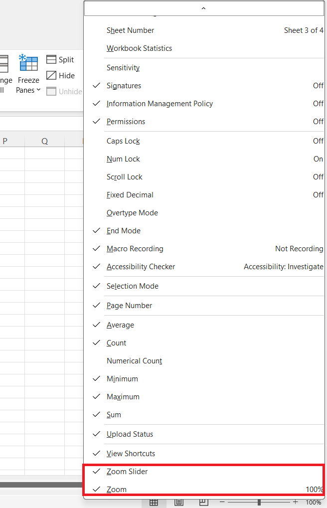 How to Zoom Out in Excel