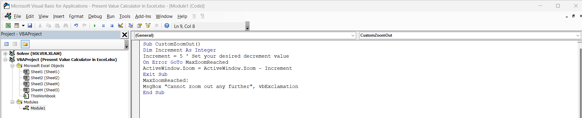 How to Zoom Out in Excel